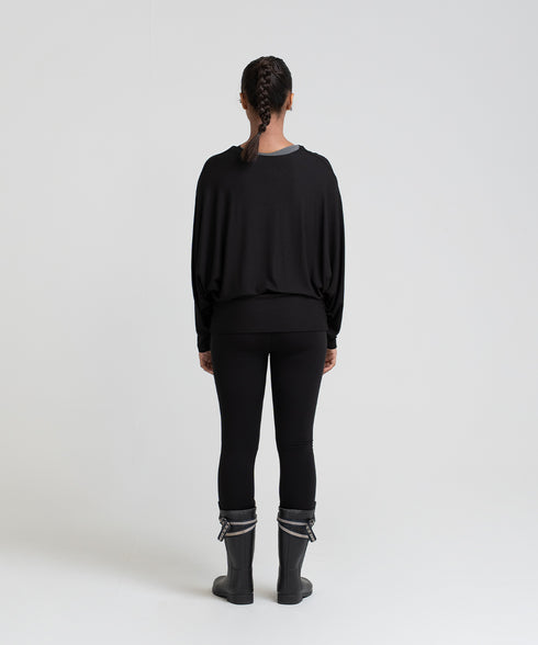 Women's Modal Rib Draped Top